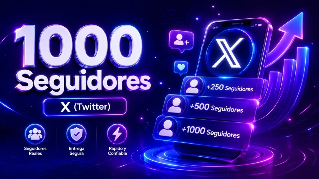 1000 seguidores twitter